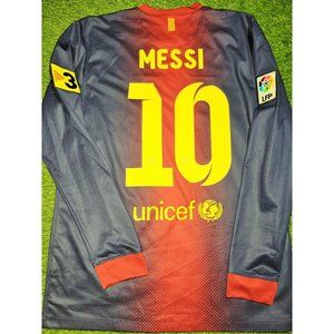 Messi Barcelona 2012 2013 Home Long Sleeve Jersey Shirt M SKU# 478324-410